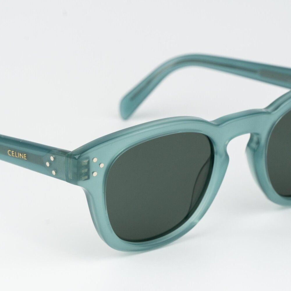 Celine 3 DOTS Men Sunglasses Lime Green Transparent Square CL40233I 93N - Picture 6 of 10